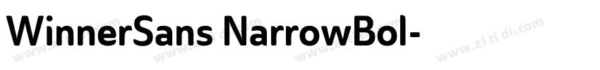 WinnerSans NarrowBol字体转换